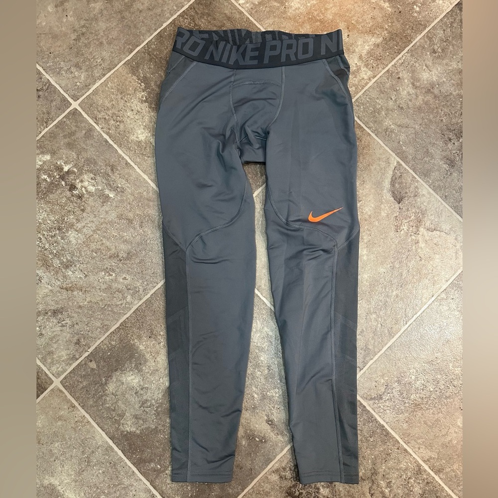 Nike Pro Mens Gray Compression Pants